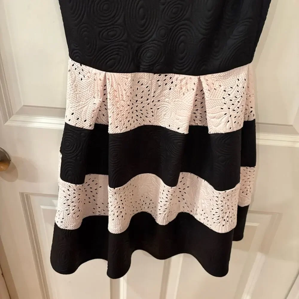 BD Jr Girls Party Dress Black and White Mini Dress Size XS - Picture 4 of 14